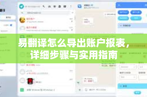 易翻译怎么导出账户报表,详细步骤与实用指南-第1张图片-易翻译 - 易翻译下载【官方网站】 易翻译怎么导出账户报表,详细步骤与实用指南-第1张图片-易翻译 - 易翻译下载【官方网站】