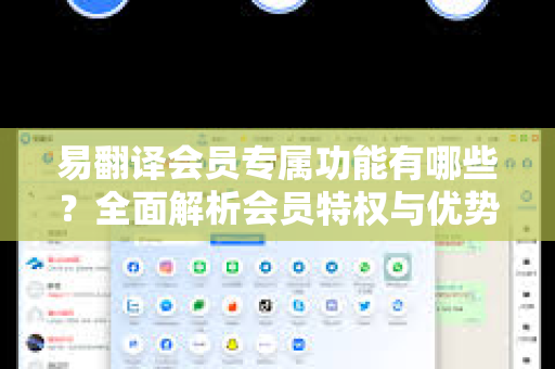 易翻译会员专属功能有哪些？全面解析会员特权与优势-第1张图片-易翻译 - 易翻译下载【官方网站】