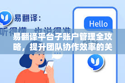 易翻译平台子账户管理全攻略，提升团队协作效率的关键步骤