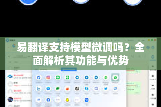 易翻译支持模型微调吗？全面解析其功能与优势