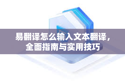 易翻译怎么输入文本翻译，全面指南与实用技巧