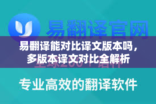易翻译能对比译文版本吗，多版本译文对比全解析